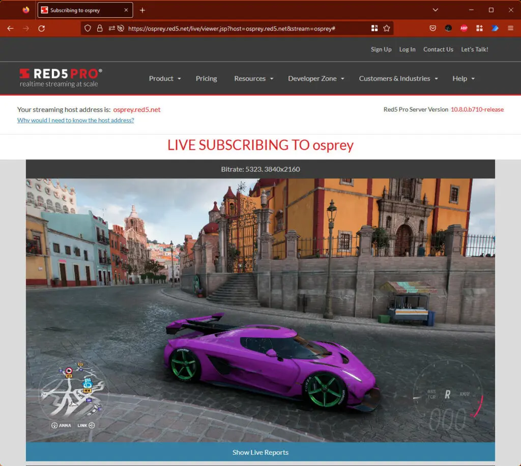 live subscribing to osprey