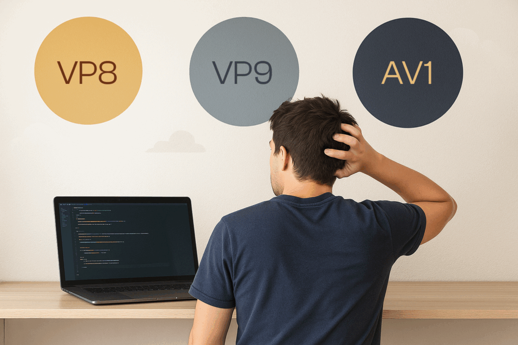 what codec to choose between vp8, vp9, and av1