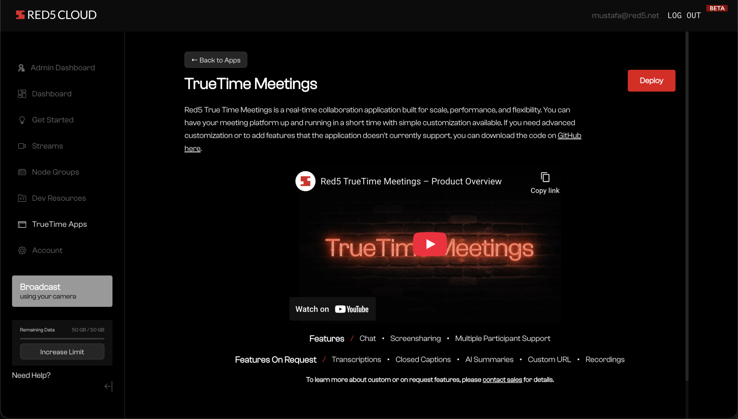 truetime meetings™ card