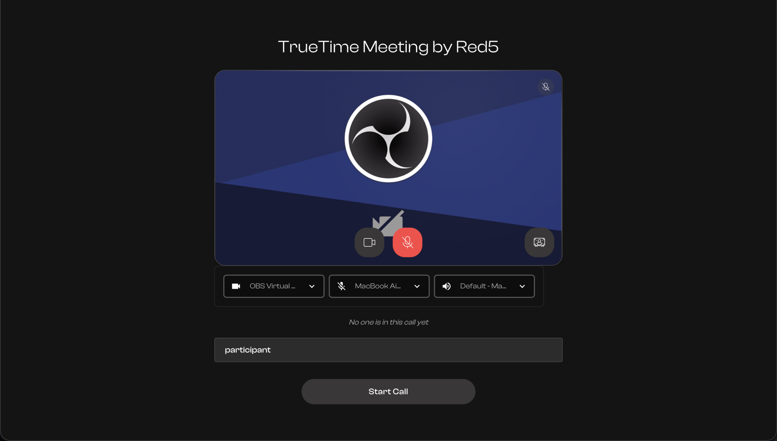 new meeting button