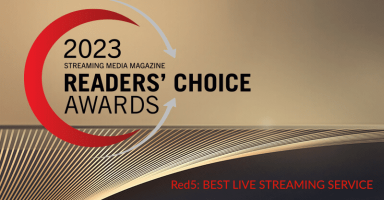 Red5 Wins Best Live Streaming Service Award
