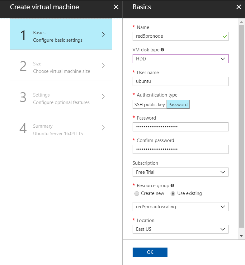 New VM Wizard - Basic 