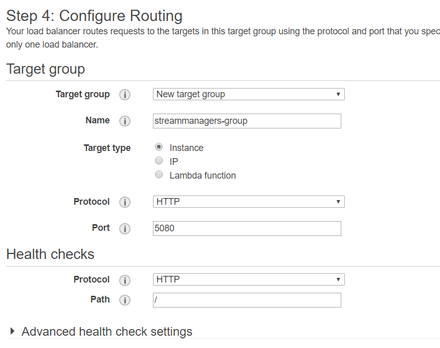 Load Balancer Configure Routing
