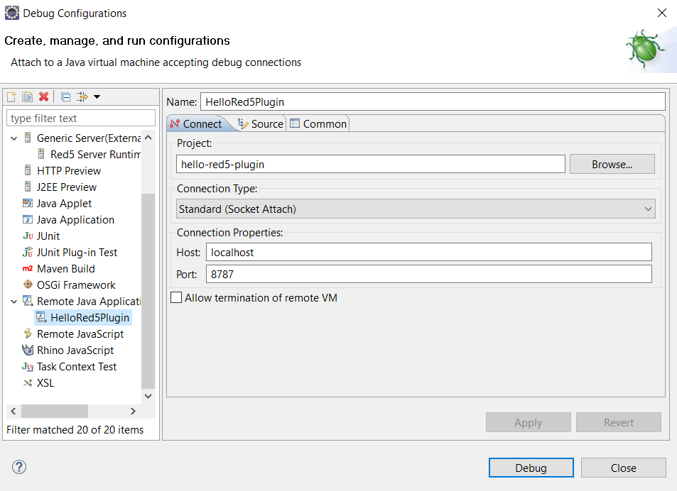 Remote Debugging Configuration