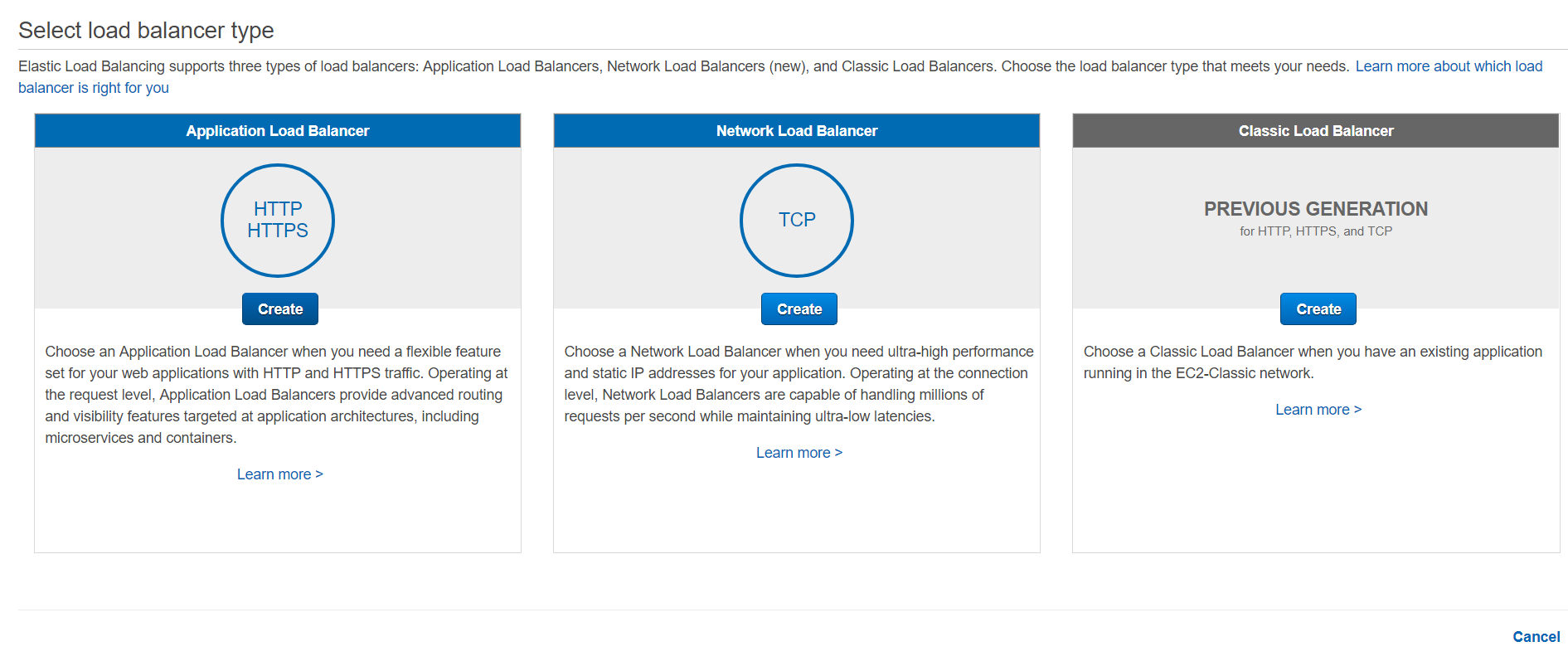 Select load balancer