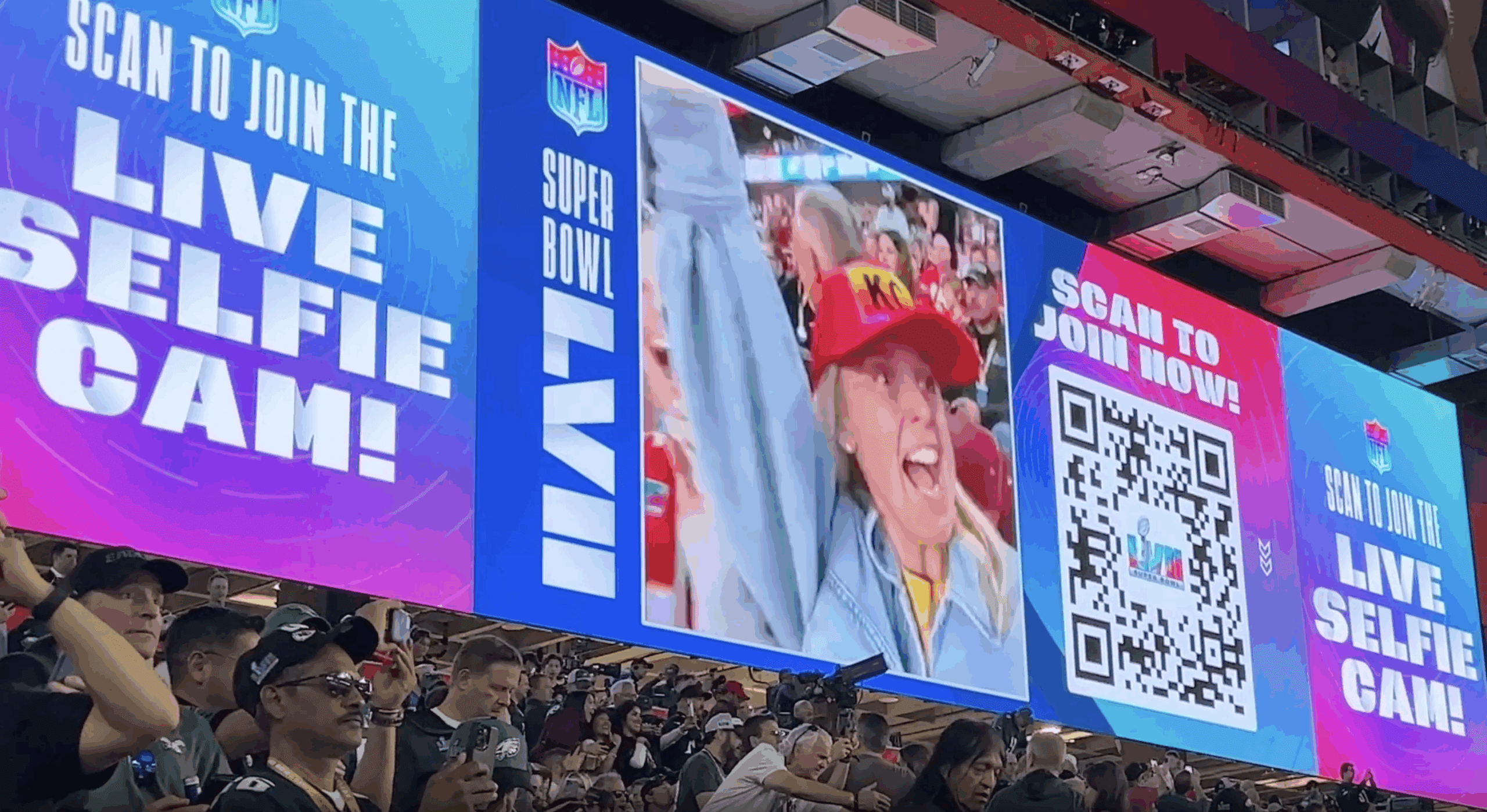 live selfie camera for sports fan at sports events