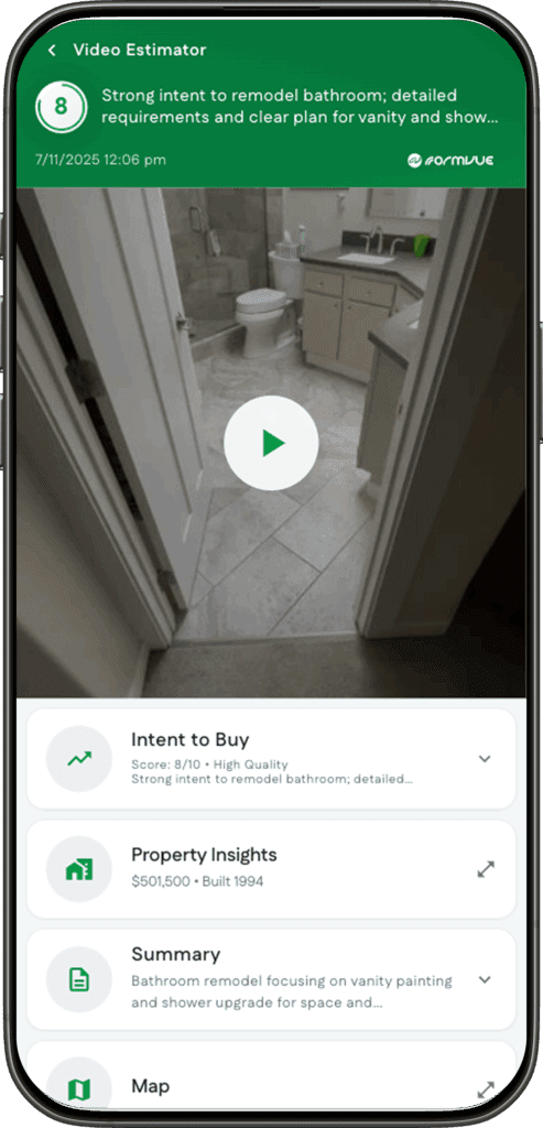 FormVue Video estimator powered by Red5 Pro