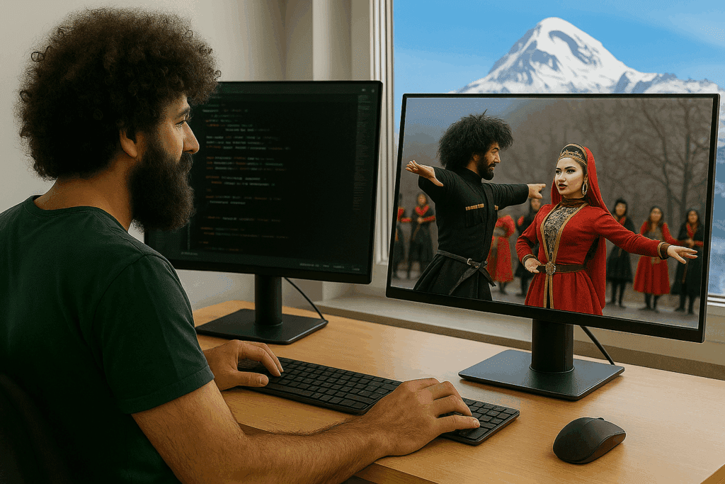 
georgian developer migrates from h.264 video codec to AV1