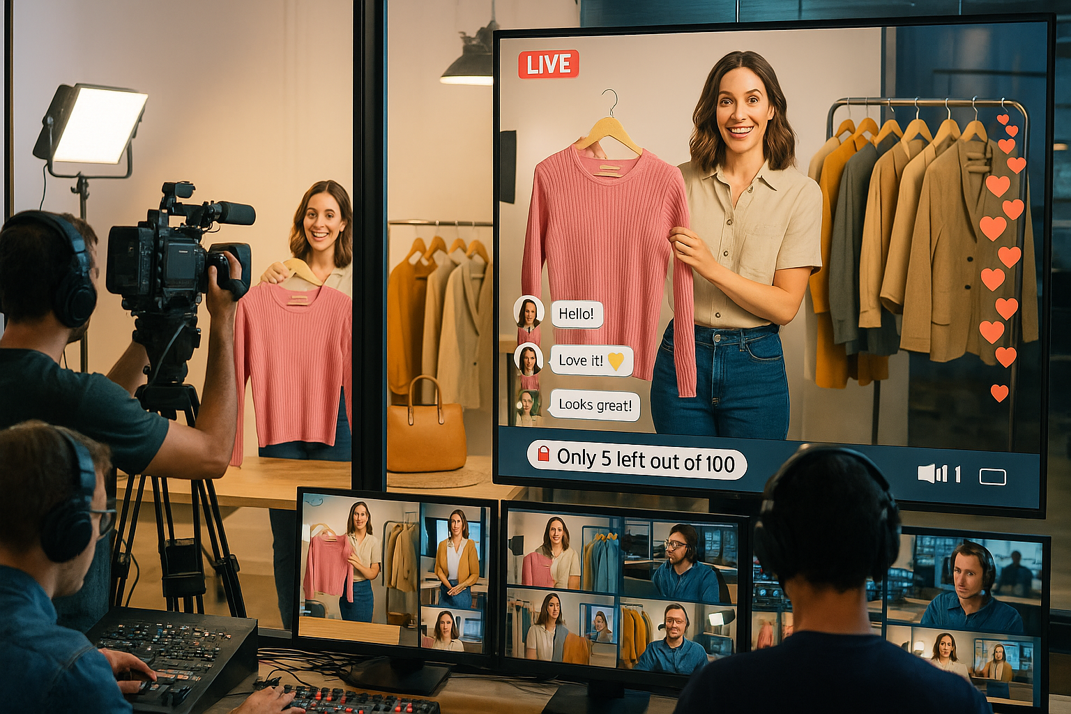 Red5 integration with PubNub for live shopping