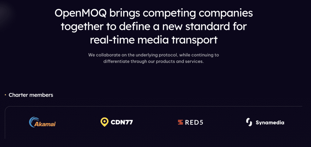 Red5 is a charter members of the OpenMOQ Software Consortium