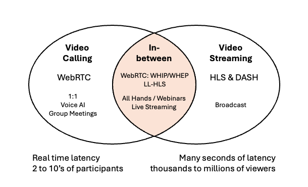 the gap between video calling and live streaming